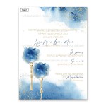 Προσκλητήριο βάπτισης για δίδυμα με θέμα Macrame Balloons