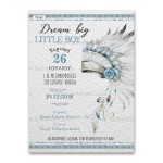 Προσκλητήριο Βάπτισης με Ινδιάνο