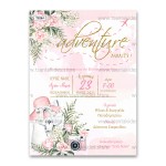 Προσκλητήριο Βάπτισης Travel Girl