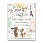 Προσκλητήριο Βάπτισης τα Ζωάκια του Δάσους