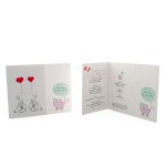 Δίπτυχη Πρόσκληση Γάμου και Βάπτισης με Ποδήλατο και Καρότσι