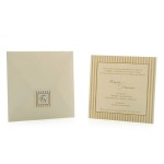 Ριγέ Πρόσκληση Γάμου με Πλαίσιο