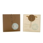 Συρταρωτή Πρόσκληση Γάμου με Σφραγίδα