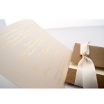 Μεταλλιζέ Συρταρωτό Προσκλητήριο Γάμου