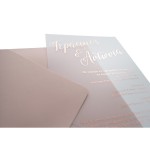 Προσκλητήριο Γάμου Ημιδιαφανές