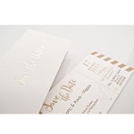 Προσκλητήριο Γάμου με Θέμα το Εισητήριο 