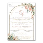 Προσκλητήριο γάμου με θέμα Boho Chic