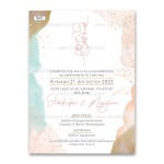 Προσκλητήριο γάμου με θέμα Couple With Lines