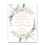 Προσκλητήριο γάμου με θέμα Flower Romance