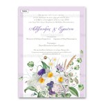 Προσκλητήριο Γάμου Floral Μπουκέτο