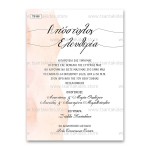 Πρόσκληση Γάμου σε Pastel Watercolor